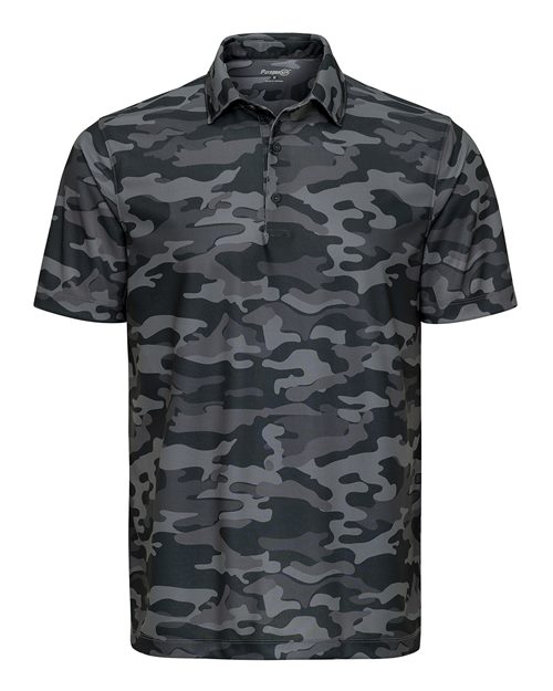 Paragon Men's Newport Camo Polo - Dark Camo Front