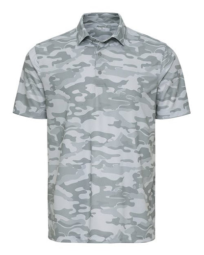 Paragon Men's Newport Camo Polo - Grey Camo Front