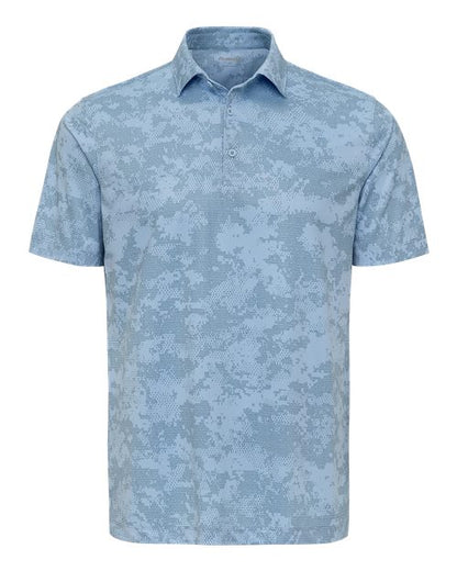 Paragon Men's Monterey Printed Polo - Light Blue Front