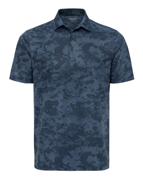 Paragon Men's Monterey Printed Polo - Navy Front