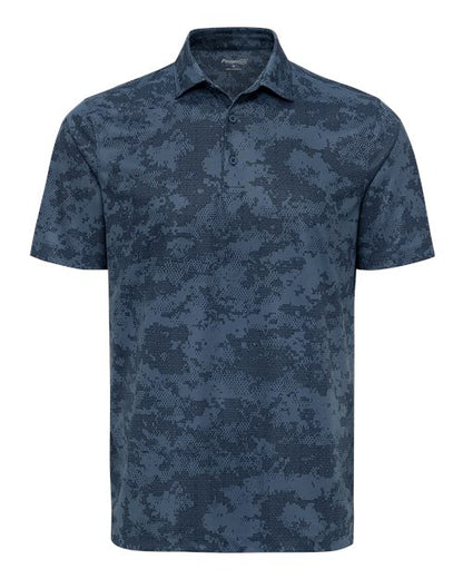 Paragon Men's Monterey Printed Polo - Navy Front