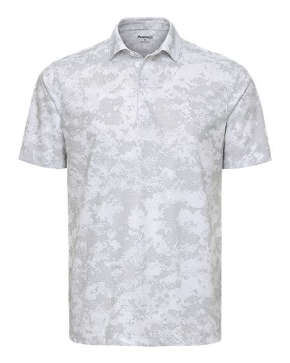 Paragon Men's Monterey Printed Polo - White Front