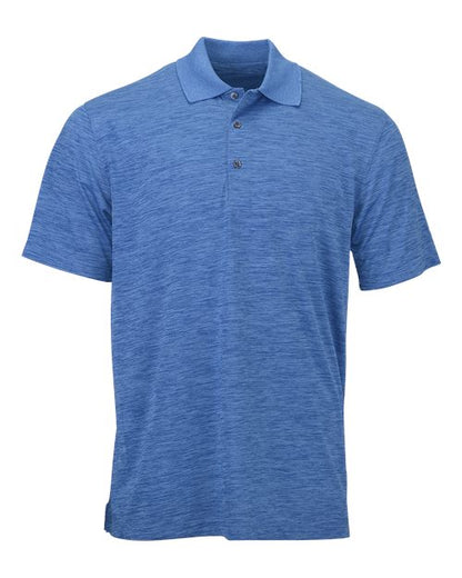 Paragon Men's Dakota Striated Heather Polo - Sky Blue Heather Front