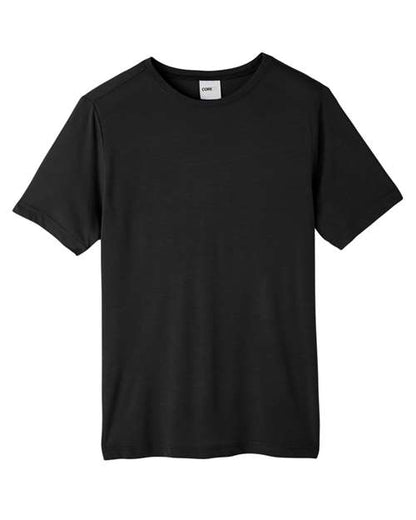 CORE365 Unisex Fusion ChromaSoft™ Performance T-Shirt - Black Front