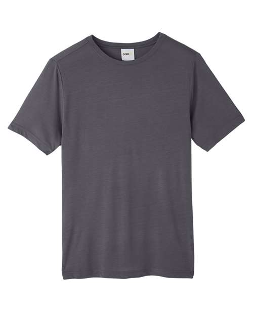 CORE365 Unisex Fusion ChromaSoft™ Performance T-Shirt - Carbon Front
