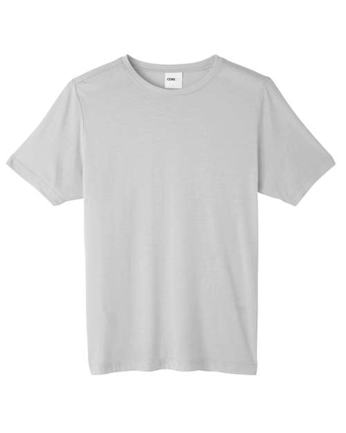 CORE365 Unisex Fusion ChromaSoft™ Performance T-Shirt - Platinum Front