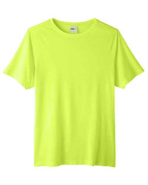 CORE365 Unisex Fusion ChromaSoft™ Performance T-Shirt - Safety Yellow Front