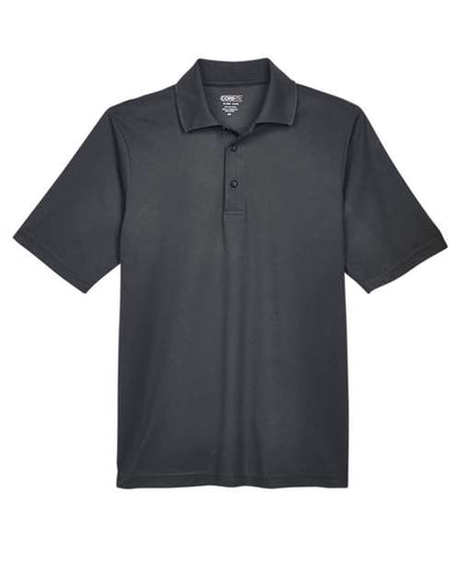 CORE365 Men's Origin Performance Piqué Polo - Carbon Front