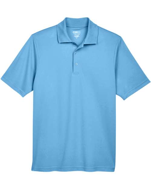 CORE365 Men's Origin Performance Piqué Polo - Columbia Blue Front