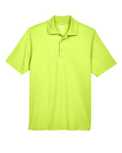 CORE365 Men's Origin Performance Piqué Polo - Safety Yellow Front
