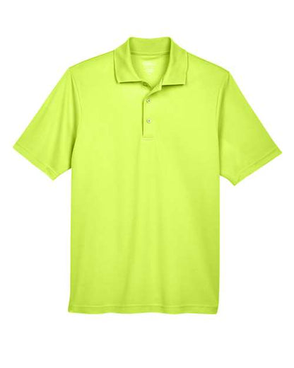 CORE365 Men's Origin Performance Piqué Polo - Safety Yellow Front