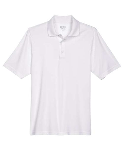 CORE365 Men's Origin Performance Piqué Polo - White Front