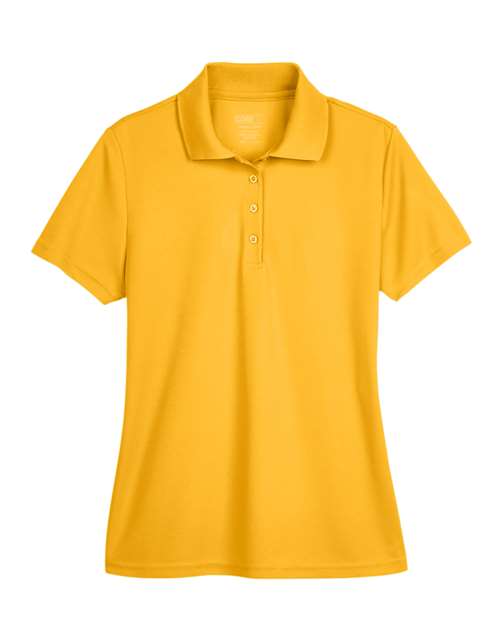 CORE365 Women's Origin Performance Piqué Polo - Campus Gold Front
