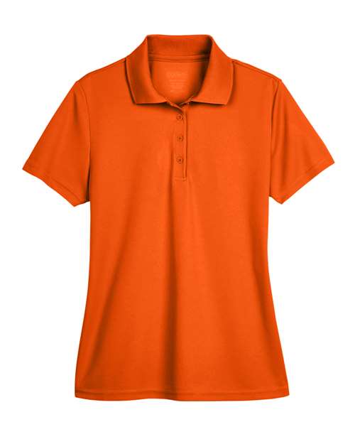 CORE365 Women's Origin Performance Piqué Polo - Campus Orange Front