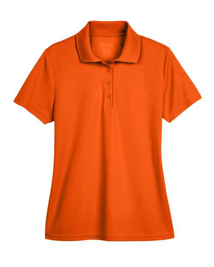 CORE365 Women's Origin Performance Piqué Polo - Campus Orange Front