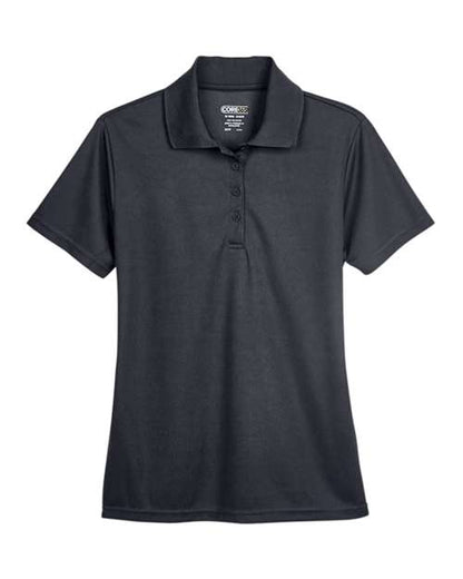 CORE365 Women's Origin Performance Piqué Polo - Carbon Front