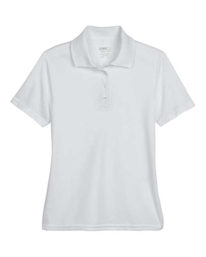 CORE365 Women's Origin Performance Piqué Polo - Platinum Front