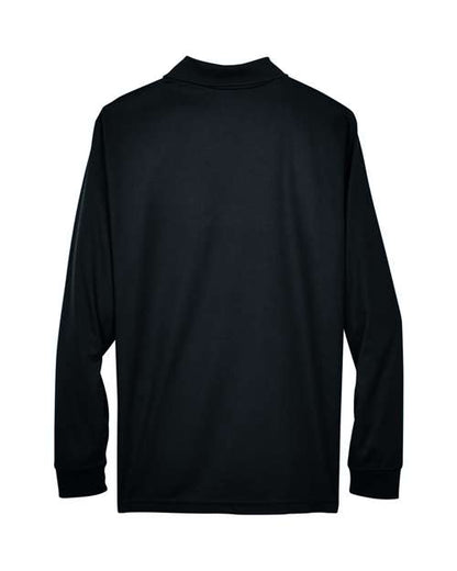 CORE365 Men's Pinnacle Performance Long Sleeve Piqué Polo - Back