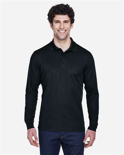 CORE365 Men's Pinnacle Performance Long Sleeve Piqué Polo - Model Front