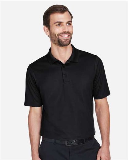 Devon & Jones Men's CrownLux Performance® Plaited Polo - Model Front