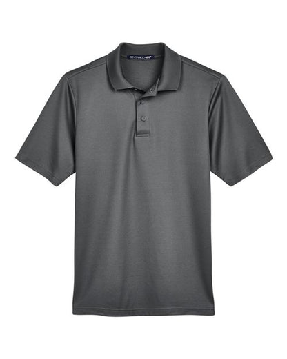 Devon & Jones Men's CrownLux Performance® Plaited Polo - Graphite Front