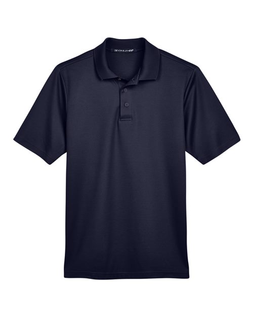 Devon & Jones Men's CrownLux Performance® Plaited Polo - Navy Front