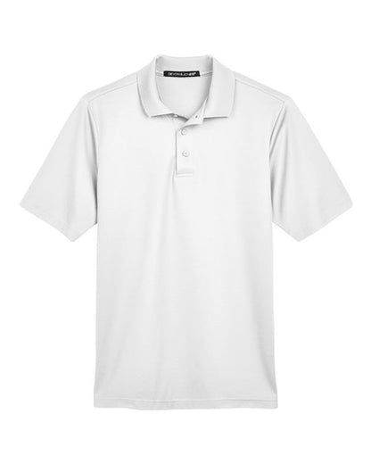Devon & Jones Men's CrownLux Performance® Plaited Polo - White Front
