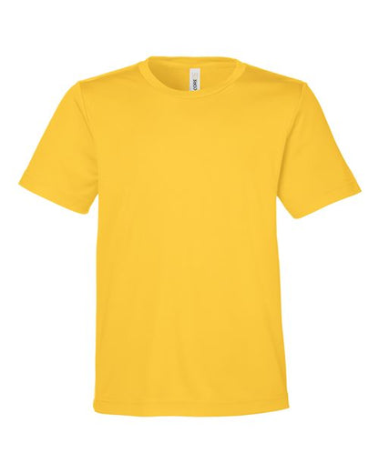 CORE365 Youth Capital Performance T-Shirt - Campus Gold Front