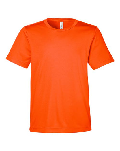 CORE365 Youth Capital Performance T-Shirt - Campus Orange Front
