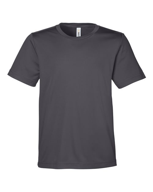 CORE365 Youth Capital Performance T-Shirt - Carbon Front