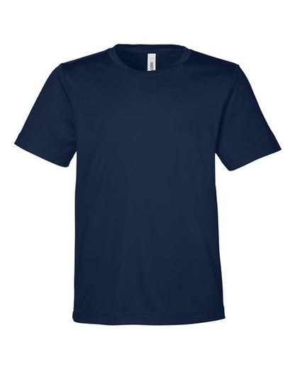 CORE365 Youth Capital Performance T-Shirt - Classic Navy Front