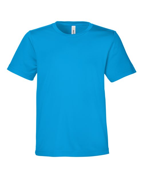 CORE365 Youth Capital Performance T-Shirt - Electric Blue Front