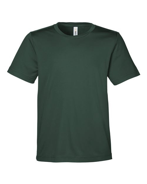 CORE365 Youth Capital Performance T-Shirt - Forest Front