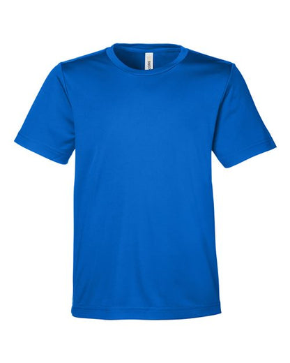 CORE365 Youth Capital Performance T-Shirt - True Royal Front