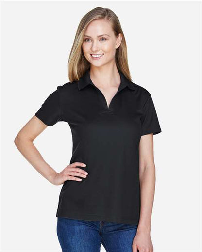 Devon & Jones Women's CrownLux Performance® Plaited Polo - Model Front