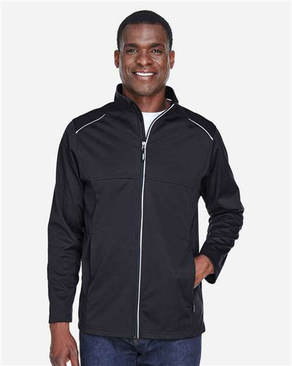 CORE365 Men's Techno Lite Three-Layer Knit Tech-Shell - Model Front