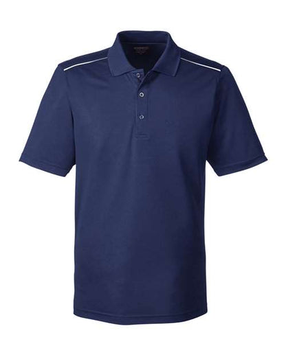 CORE365 Men's Radiant Performance Piqué Polo with Reflective Piping - Classic Navy Front