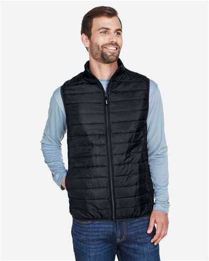 CORE365 Men's Prevail Packable Puffer Vest - Model Front