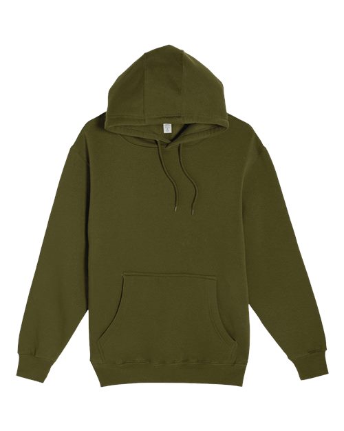 Lane Seven Unisex Premium Hoodie Sweatshirt - Army Green Front