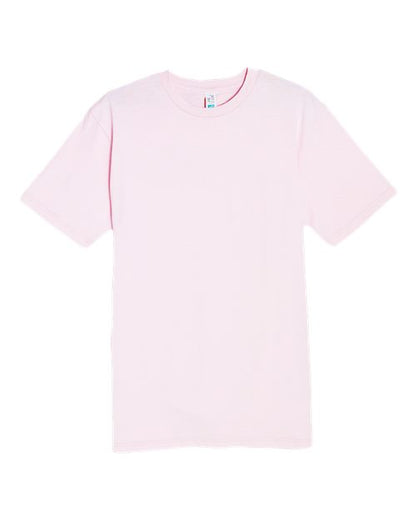 Lane Seven Unisex Heavyweight Tee - Bubblegum Pink Front
