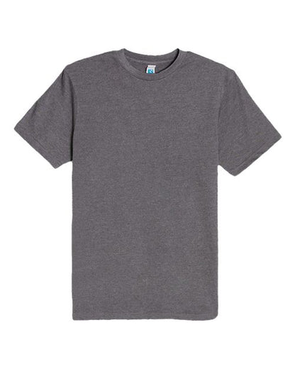 Lane Seven Unisex Heavyweight Tee - Charcoal Heather Front
