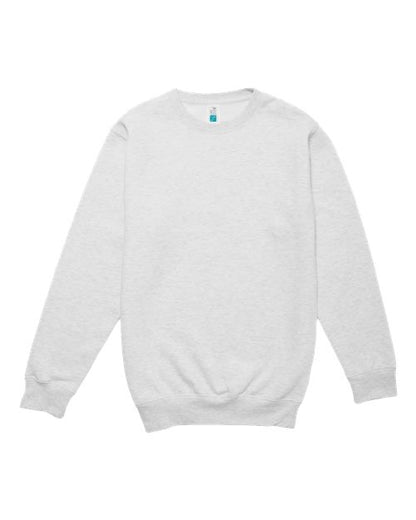 Lane Seven Unisex Premium Crewneck Sweatshirt - Oatmeal Heather Front