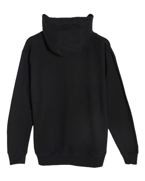 Lane Seven Unisex Heavyweight Hoodie Sweatshirt - Back