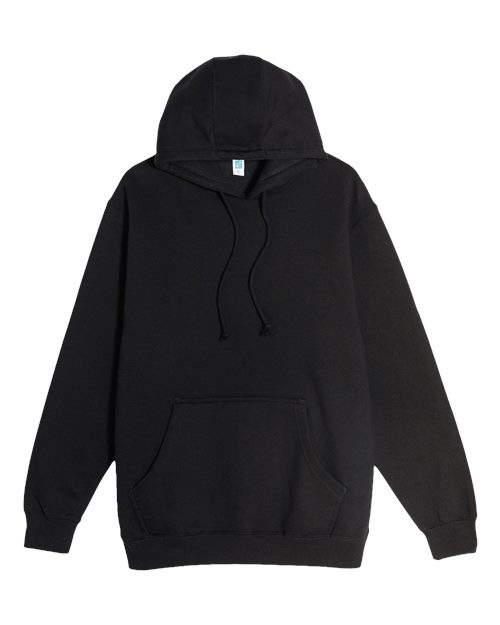 Lane Seven Unisex Heavyweight Hoodie Sweatshirt - Black Front
