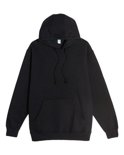 Lane Seven Unisex Heavyweight Hoodie Sweatshirt - Black Front