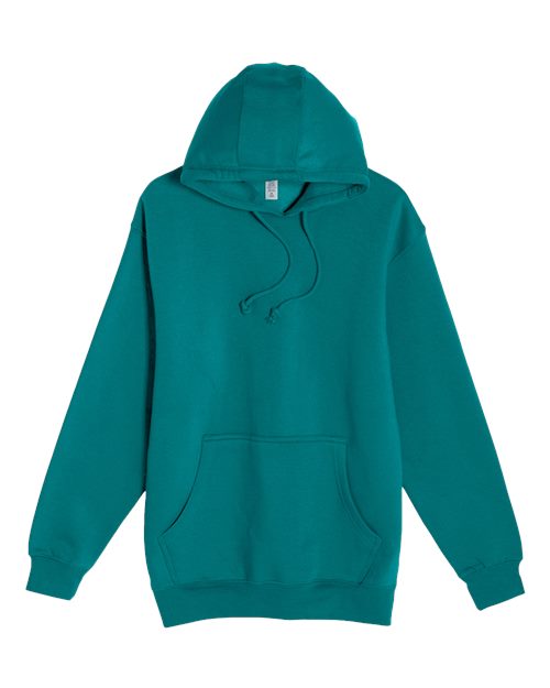 Lane Seven Unisex Heavyweight Hoodie Sweatshirt - Teal Front