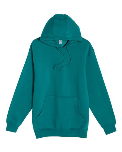 Lane Seven Unisex Heavyweight Hoodie Sweatshirt - Teal Front