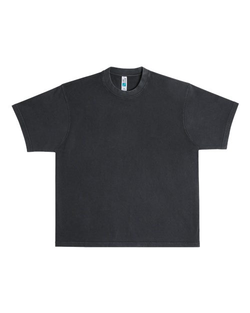 Lane Seven Unisex Urban Heavyweight Tee - Pigment Black Front