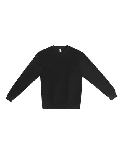 Lane Seven Unisex Urban Crewneck Sweatshirt - Black Front