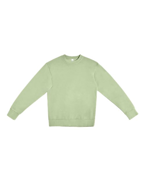 Lane Seven Unisex Urban Crewneck Sweatshirt - Pigment Oil Green Front
